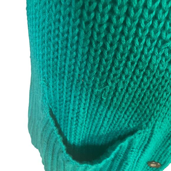 Vintage Reed Hunter Cardigan Womens Small Wool Blend Green VNeck - Picture 13 of 15